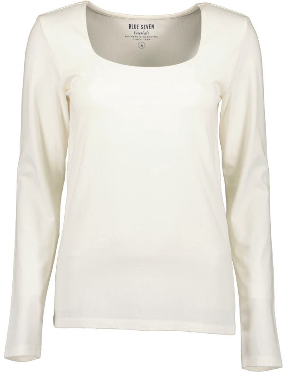 Blue Seven - dames - Shirt 203606 wit boothals LM Blue Seven - maat 46