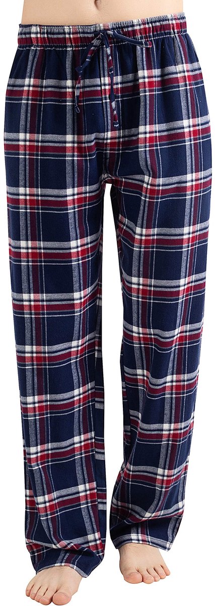100% Katoen Flanel Comfortabele Pyjama/Lounge Bottoms Met Zakken