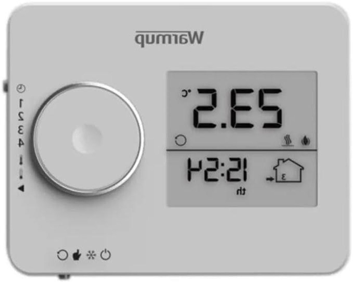 Digitale Thermostaat - Programmeerbare Thermostaat - Energie Besparen - Intuïtieve Bediening - 158 x 112 x 68 cm - Wit