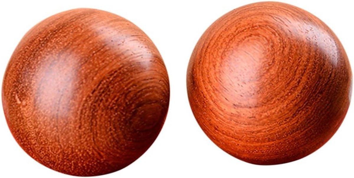 Houten Fitness Ballen - Gezondheid Oefening Ballen - Hand Flexibiliteit Oefenen - Niet Breekbaar Materiaal - 5 cm Diameter