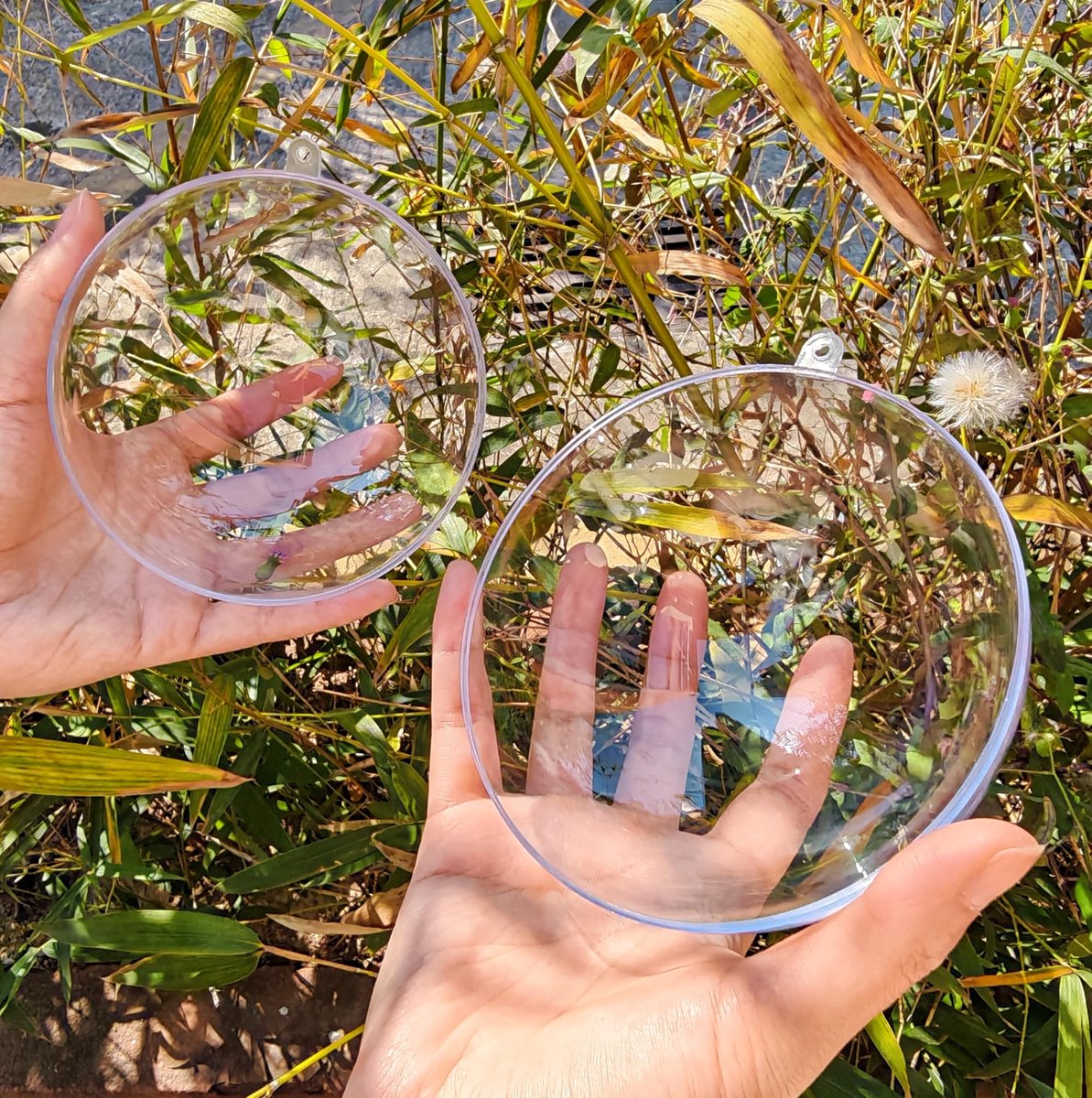 holle bal, Duidelijke plastic vulbare ornamentenbal, DIY Duidelijke plastic ballen voor Nieuwjaarscadeau, Kerstboom, Huisdecoratie, Bruiloft, Feest (12cm/4,72inch, 10ST)