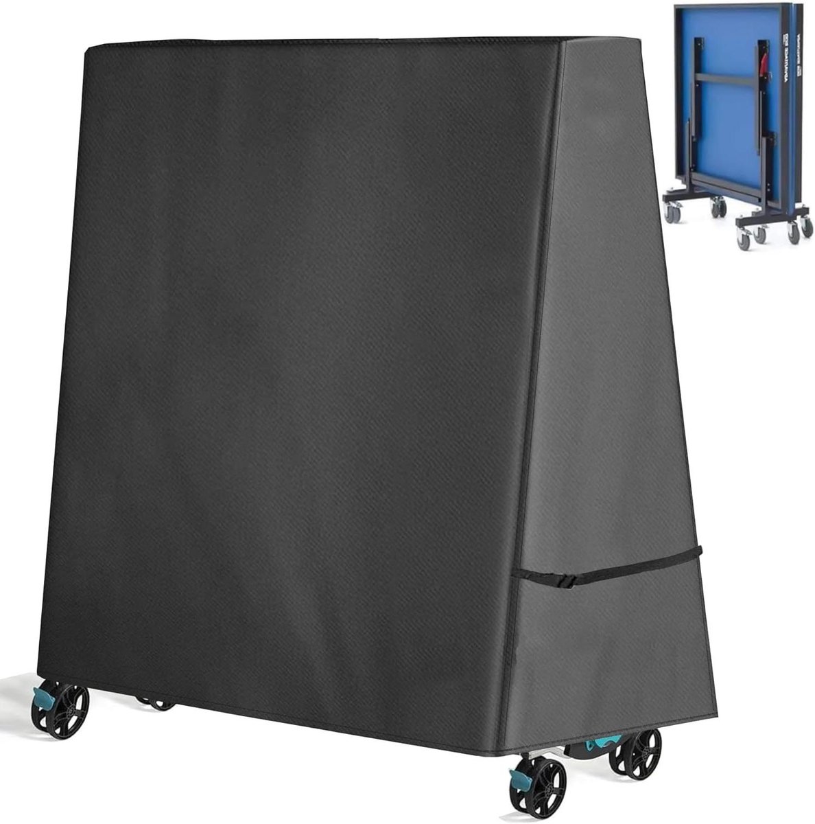 Tafeltenlishoes - Buitenhoes Tafeltennis - Tafel Beschermen - Waterdicht 600D Materiaal - 166 x 72 x 186 cm - Blauw