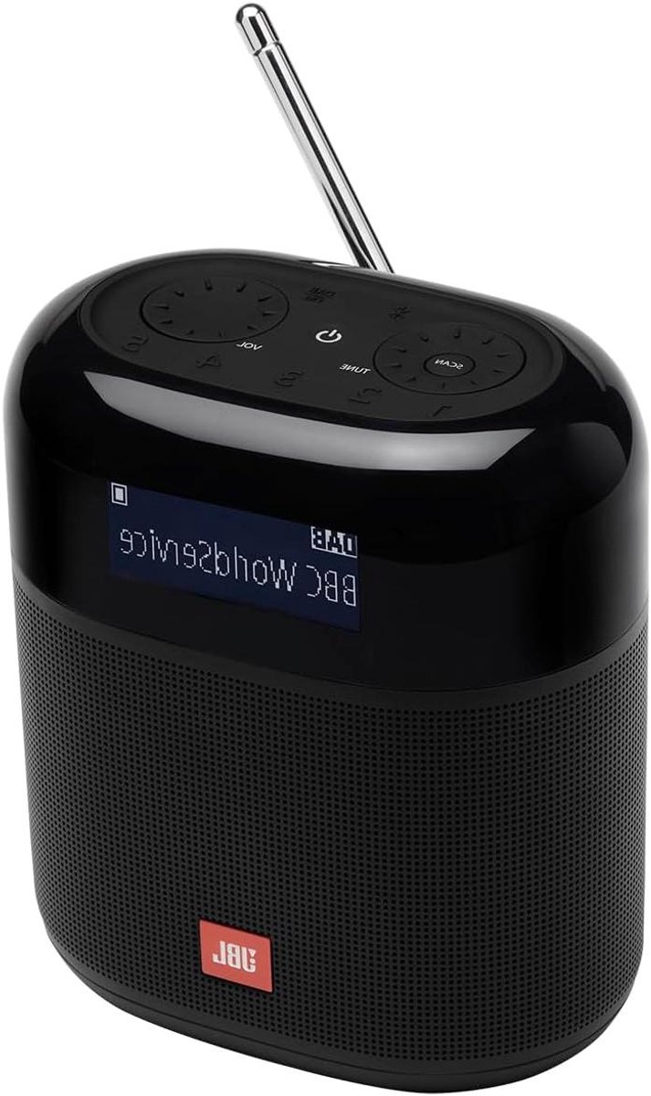 Draagbare Radio - Bluetooth Ontvanger - Muziek Luisteren - Kristalhelder Geluid - Batterij Aangedreven - Zwart