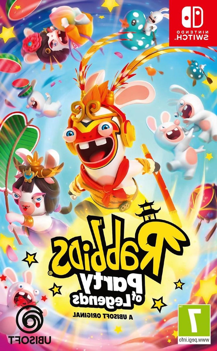 Rabbids Party of Legends - Feestspel - Spelletjes Avond - 50 Minigames - 01 x 11 x 17 cm