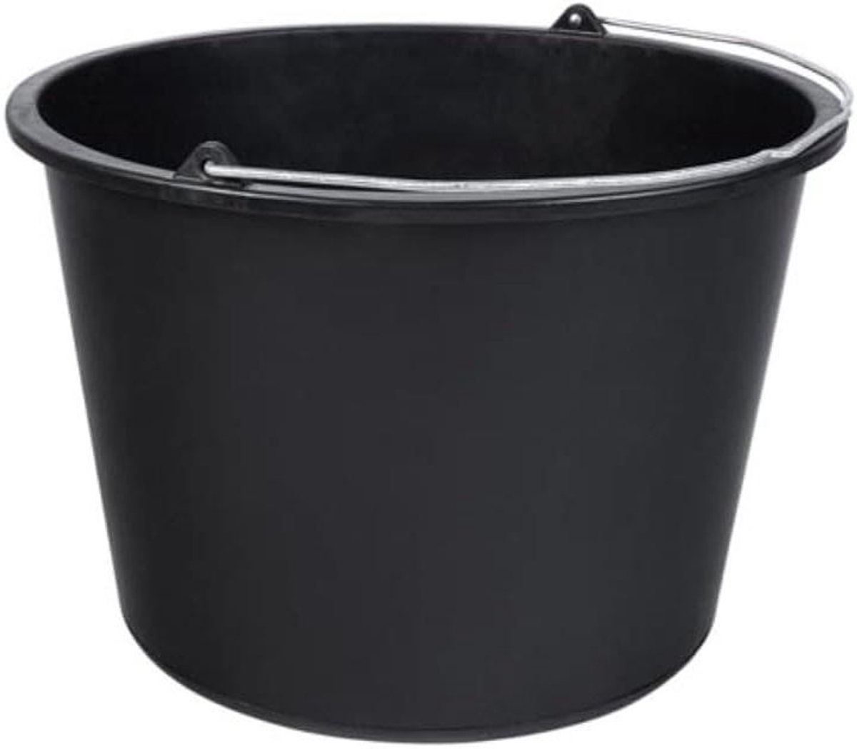 Bouwemmer Rond - Kunststof Kuip - Bouw en Tuin - Duurzaam en Robuust - 20 liter - Zwart