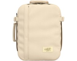 CabinZero Classic Tech 28L Handbagage Rugzak & Reistas - Cabineformaat - Lichtgewicht - Beige