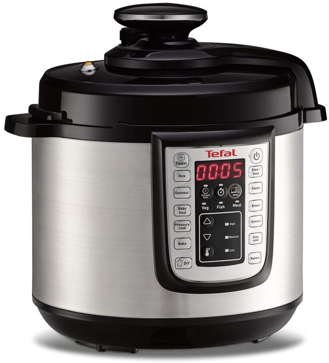 Tefal All-in-One CY505E - Multicooker - Slowcooker - Snelkookpan - 6L - Digital Timer – foto 2