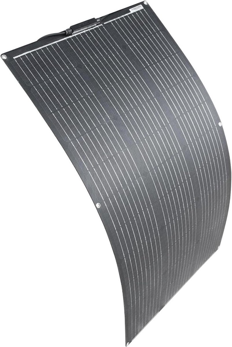 Flexibel Zonnepaneel - Draagbaar Paneel - Off-Grid Energie - ETFE Coating - 100W 97x53cm - Zwart