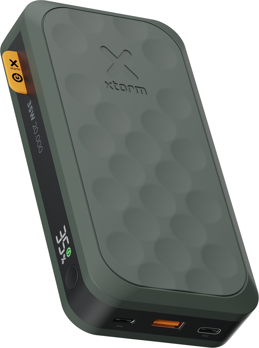 Xtorm Fuel Series 5 Powerbank 20000 mah - 35W snellader - Quick Charge - Groen
