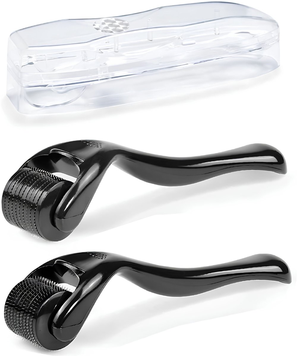 KAD® Dermaroller Haargroei - Dermaroller - Zwart - 17cm x 10cm x 5cm