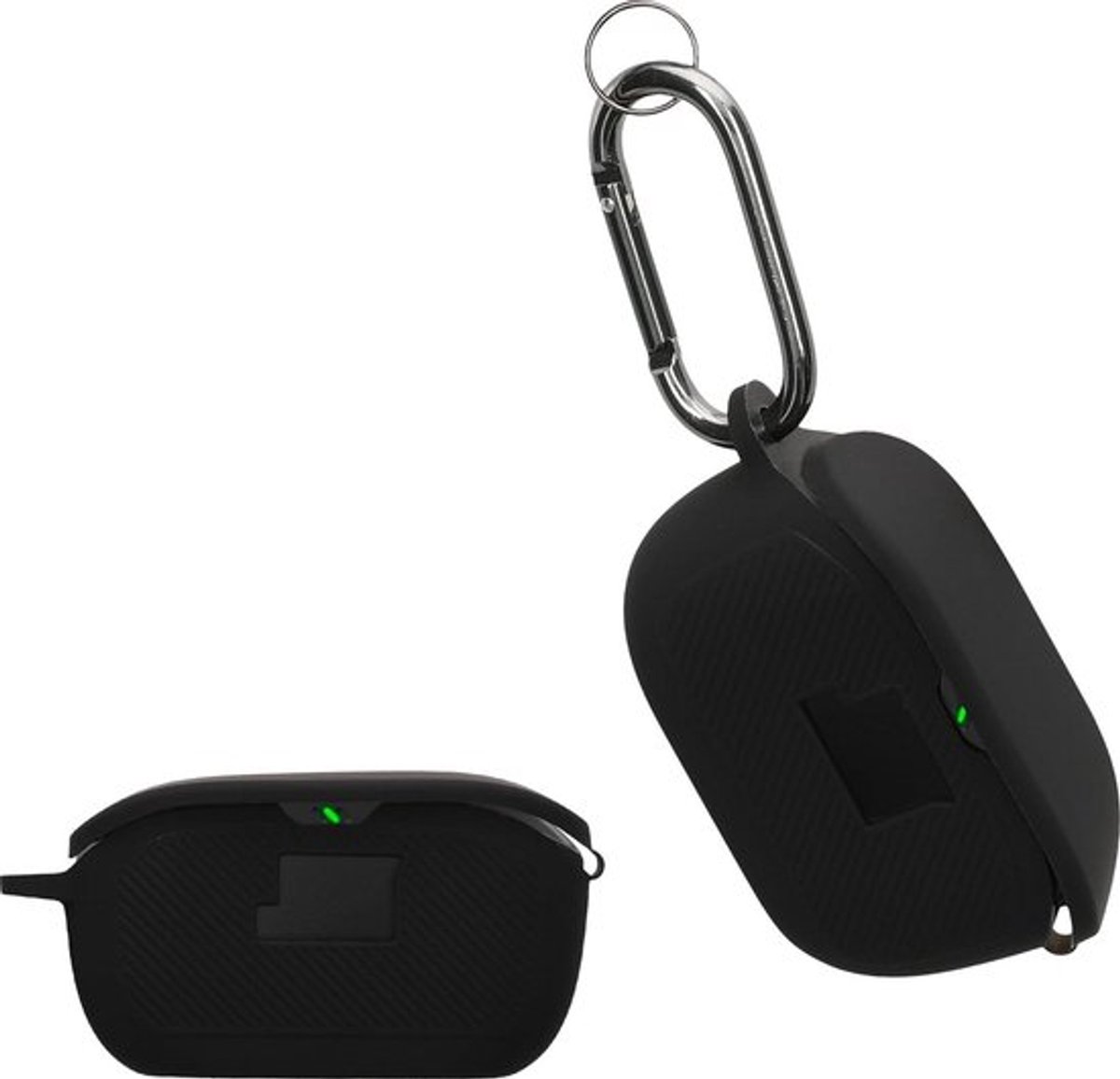 Contetn in voor JBL Vibe Buds oordopjes case - Zacht silicone - Zwart