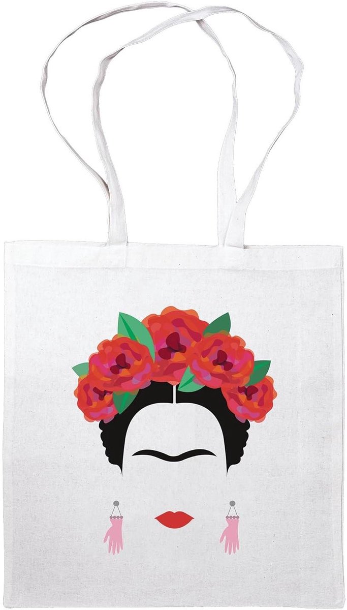 Schoudertas - Stoffen tas - Dagelijks gebruik - Kleurrijke print - 19.5 cm - Multicolor