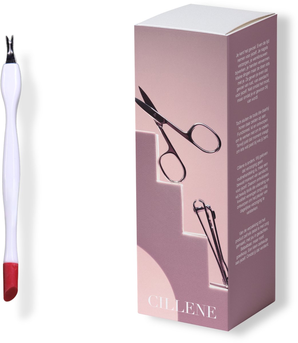 Bokkenpootje - Cuticle pusher - Zacht kussentje - Hoek mesje - Nagelriemverzorging