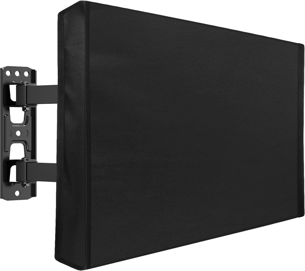 Waterdichte en stofdichte tv-hoes - Compatibel met de meeste tv-standaards - Verdikte 600D-stof - Inclusief opbergtasje voor de afstandsbediening - Zwart - Geschikt voor tv's van 40-42 inch - 26,5 x 42 x 5 inch