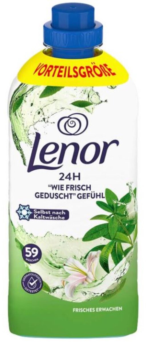 Lenor - Wasverzachter Fresh Awakening 59 Wasbeurten - 8 x 1239 ml - Voordeelverpakking