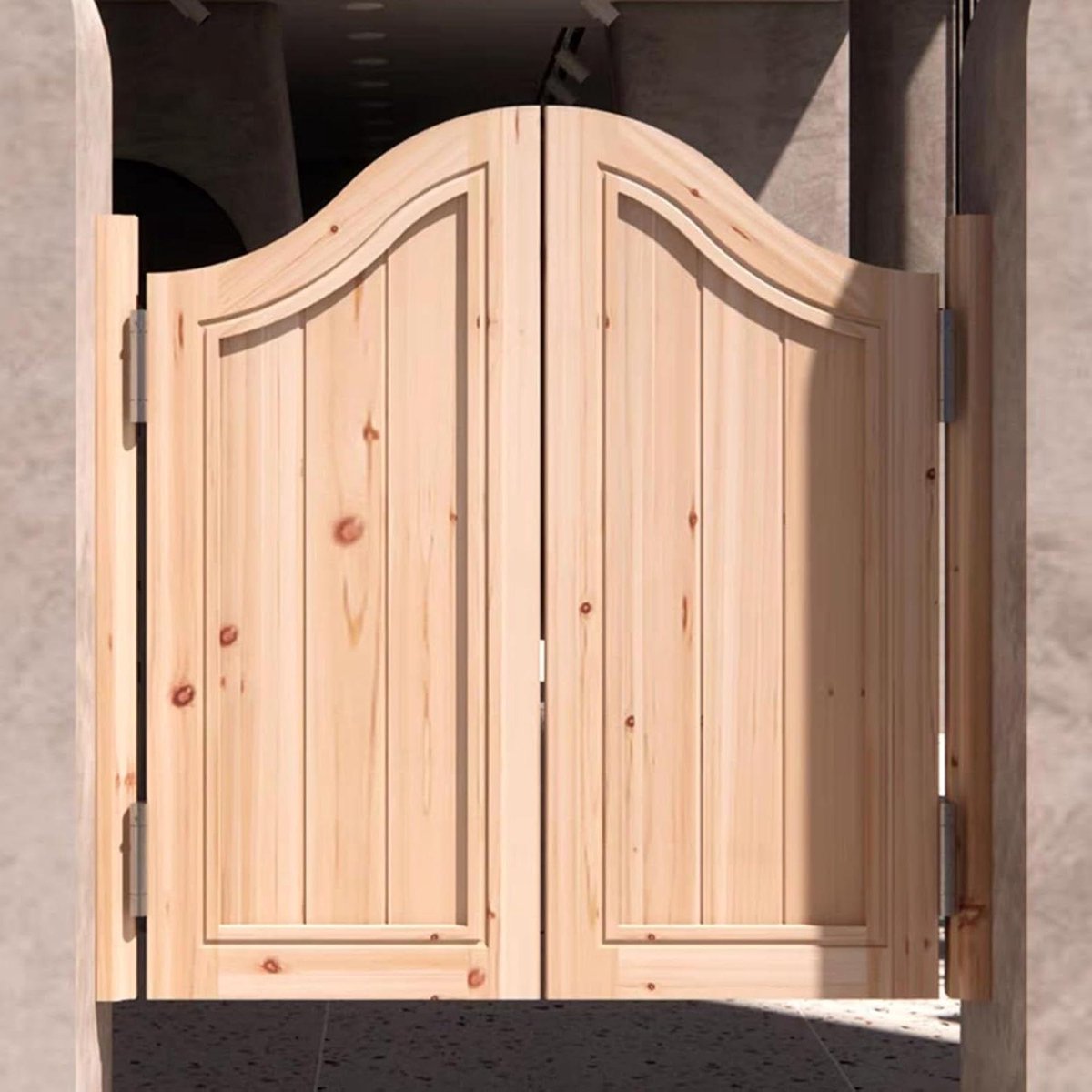 Houten Klapdeuren - Salondeuren Binnendeuren - Ruimte Verdelen - Massief Hout - W140xH90cm - Ongeverfd