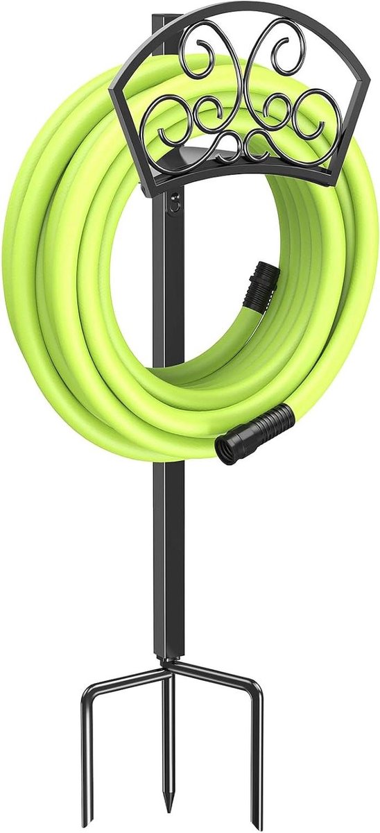 Tuinslanghouder - Slangrek Slanghanger - Slang Opbergen - Vrijstaand Ontwerp - 103.5 cm Hoog - Groen