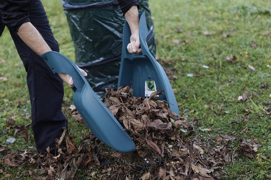 Bladverzamelaar Set - Bladhandschoenen Gazonhulp - Bladeren Opruimen - Robuuste Kunststof - 50 cm Hoog - Groen — afbeelding 3