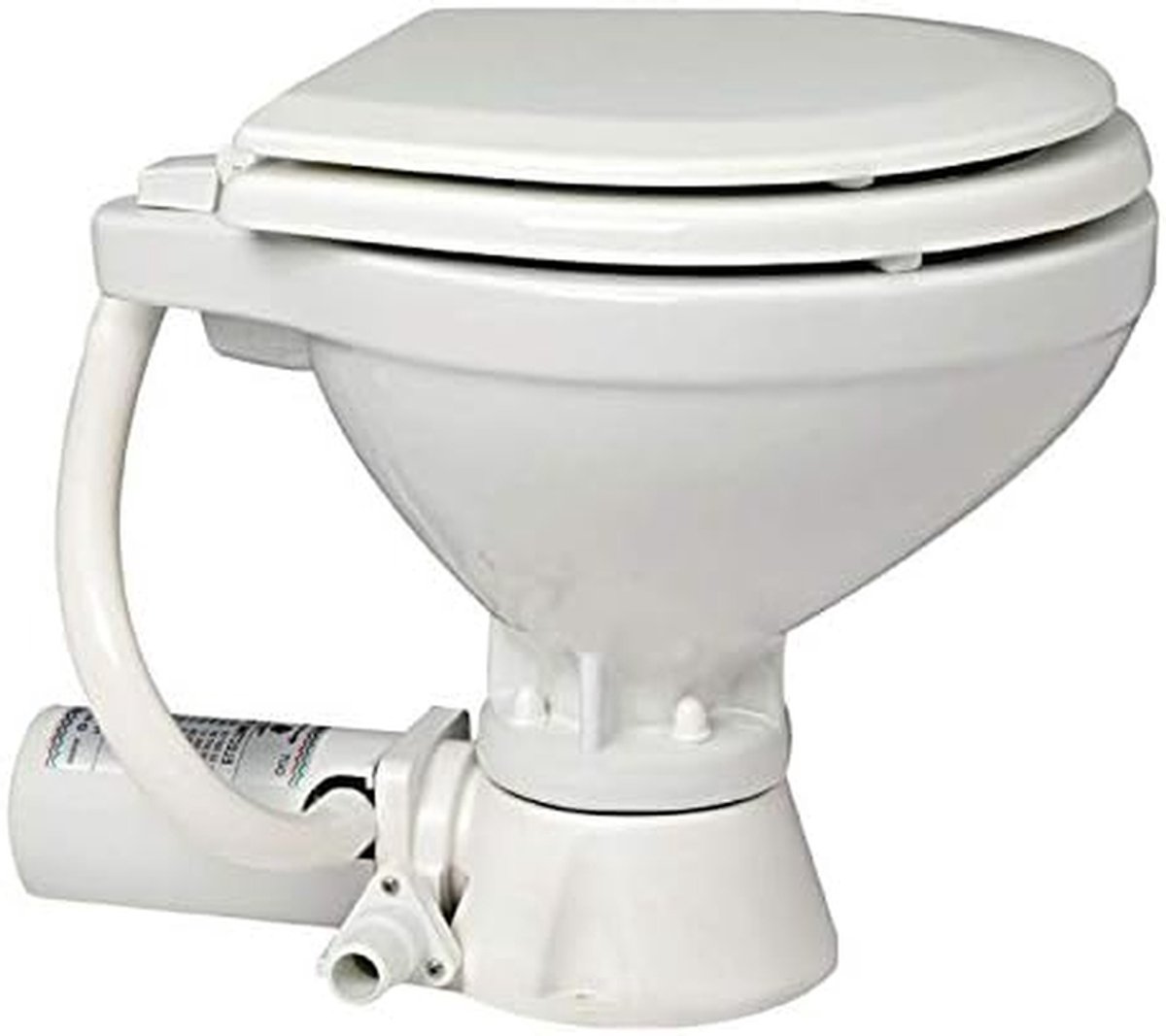 Elektrisch Toilet - WC Elektrisch - Comfortabel Reizen - Compact Model - 24 Volt - Wit