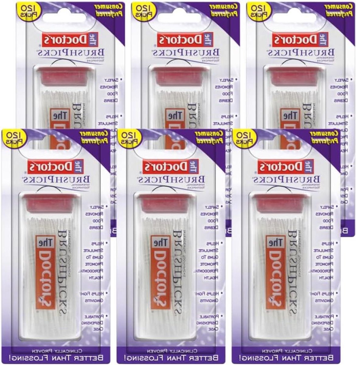 Interdentaal Tandenstokers - Tandenstokers Picks - Mondhygiëne Verbeteren - Professionele Keuze - 120 Stuks - Wit