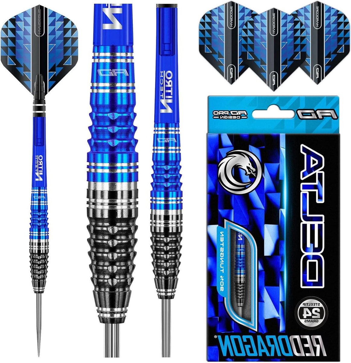 Tungsten Dartpijlen - Professionele Darts - Precisie Werpen - 90% Tungsten Materiaal - 24 gram - Zilver