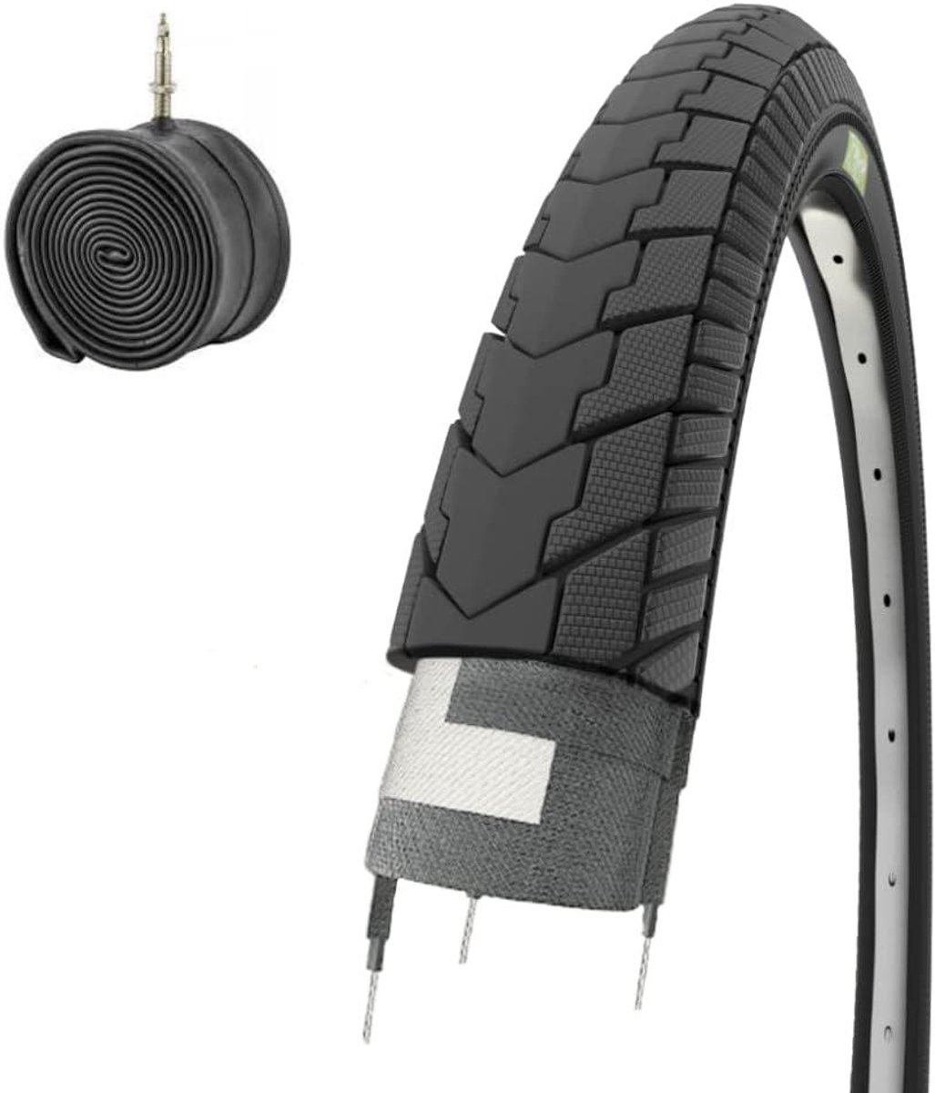 Fietsband met Binnenband - 24 inch Banden - Stadsfiets Onderhoud - Butyl Binnenband - 24 x 175 (47-507) - Zwart