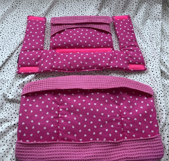 Roze kussenset voor op de Tripp Trapp stoel — afbeelding 3
