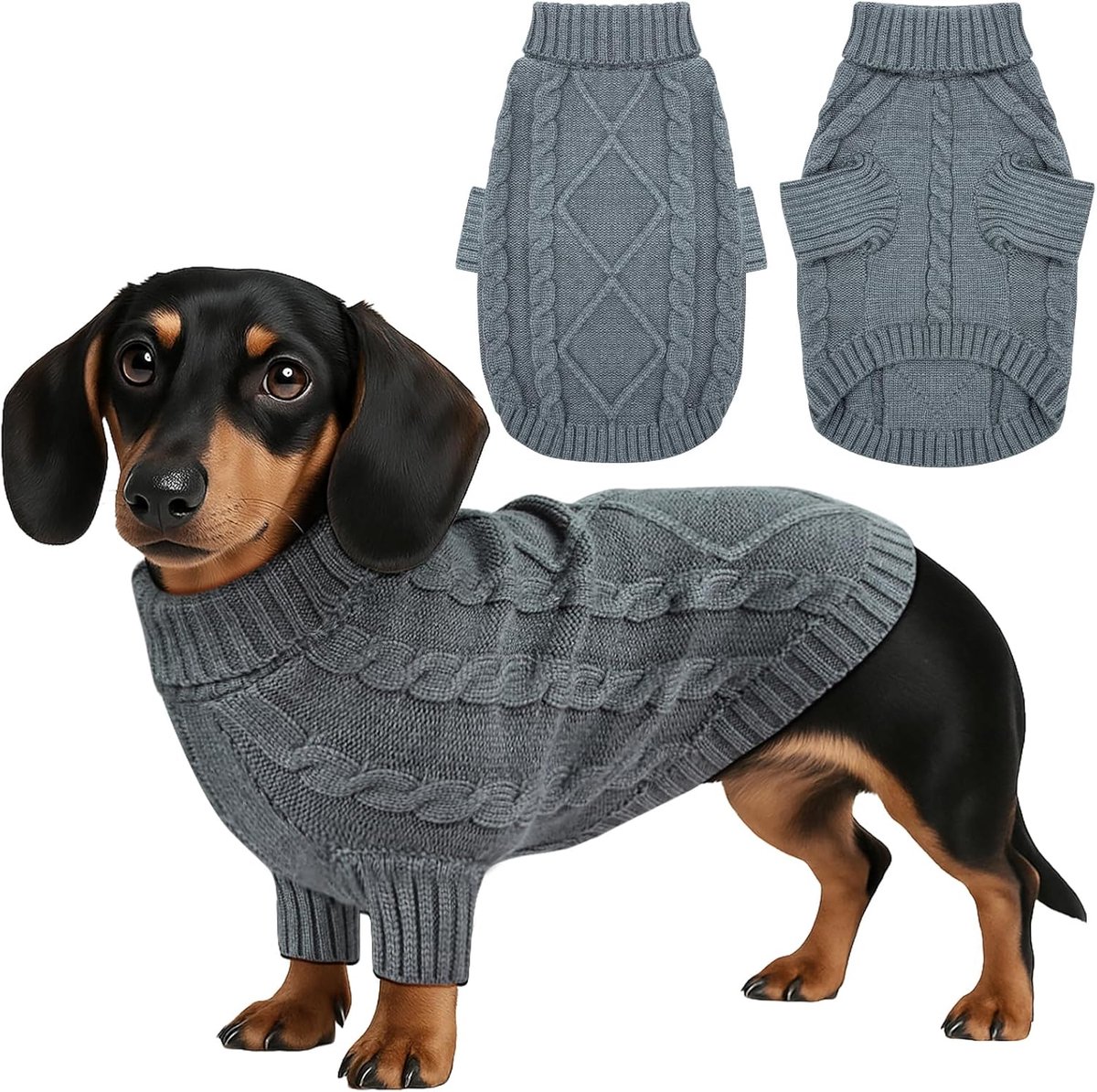 Hondentrui, Warme Winterhondentrui, Kattentrui met Lange Mouwen voor Teckels, Franse Bulldogs, Schnauzers