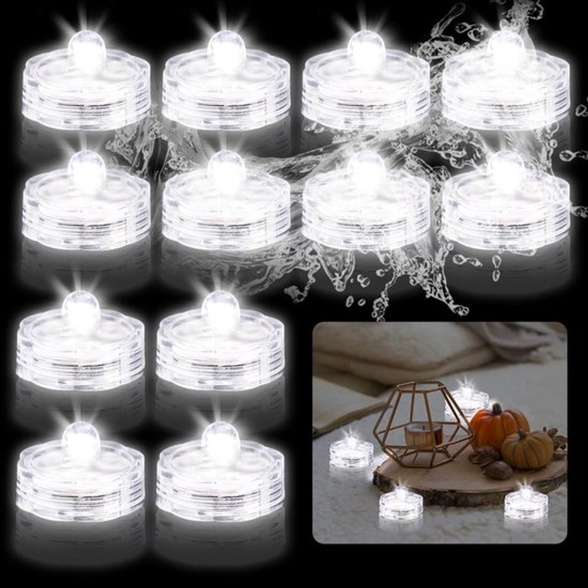 Dailygoody - Vlamloze led-kaarsen - Decoratieve verlichting