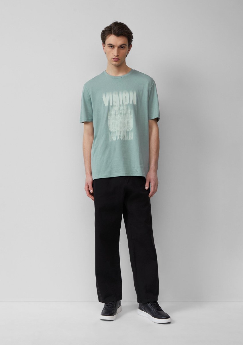 Gewassen joggers van zware twill