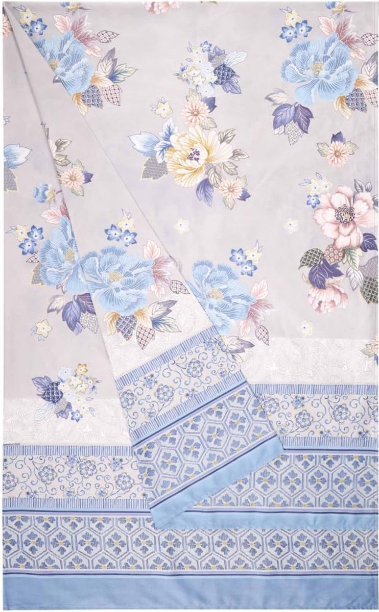 Hanami Foulard van 100% katoen in de kleur Perla G1, afmetingen: 270x270 cm - 9330055