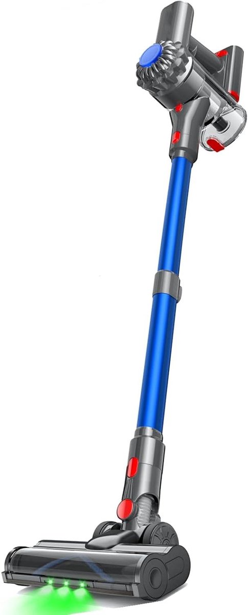 Accustofzuiger - Draadloze Stofzuiger - Snel Schoonmaken - Sterke Zuigkracht - 35 x 11 x 22 cm - Rood