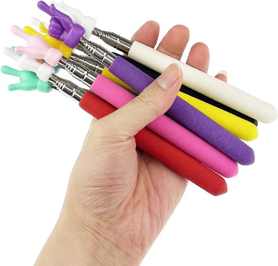 Telescopische Leraar Wijzer - Aanwijzer Stick Vinger - Presentaties Geven - Uitschuifbaar Tot 55cm - 8 Stuks - 8 Kleuren — afbeelding 3