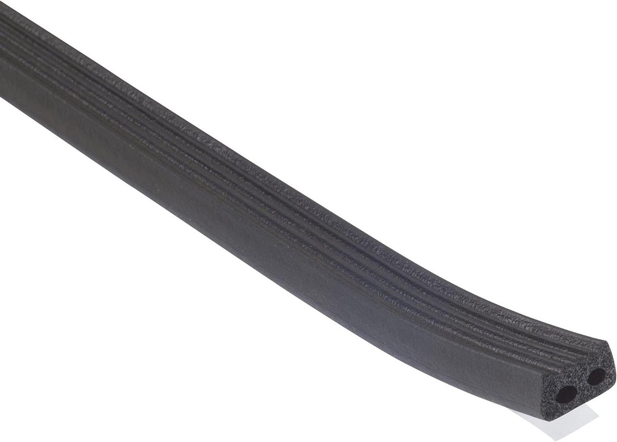 EPDM Weerstrip - Afdichtingsrubber Tochtband - Tocht Vrij Maken - Extreme Temperatuur Bestendig - 10 Voet - Zwart