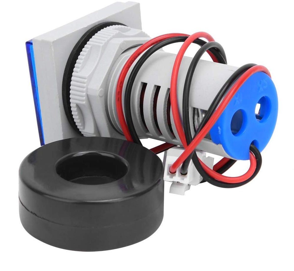 Digitale Spanningsmeter - Stroomfrequentiemeter - Elektra Controleren - Drievoudige Meting - AC60-500V - Blauw