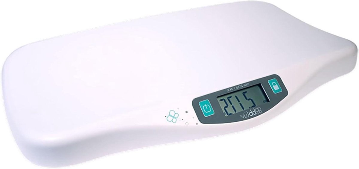 Digitale Babyweegschaal - Baby Weegschaal - Baby Gewicht Meten - Zeer Nauwkeurig - 2025 g - Wit
