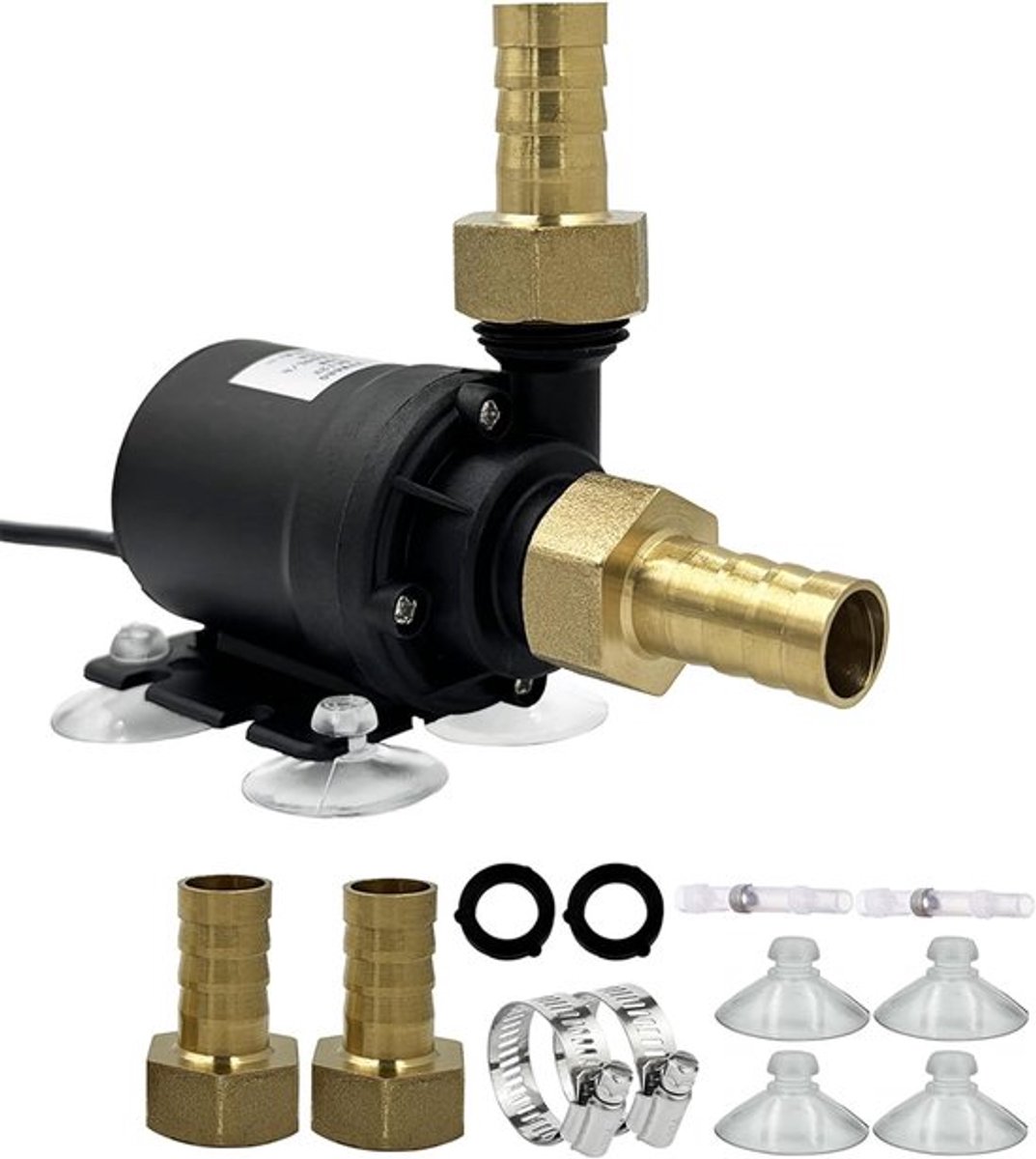 Mini-waterpomp 12V onderdompelbaar - borstelloze pomp water DC 12V 800L/H voor aquarium - fontein - zonnefontein - vijver - zonnecirculatiesysteem - watercirculatie