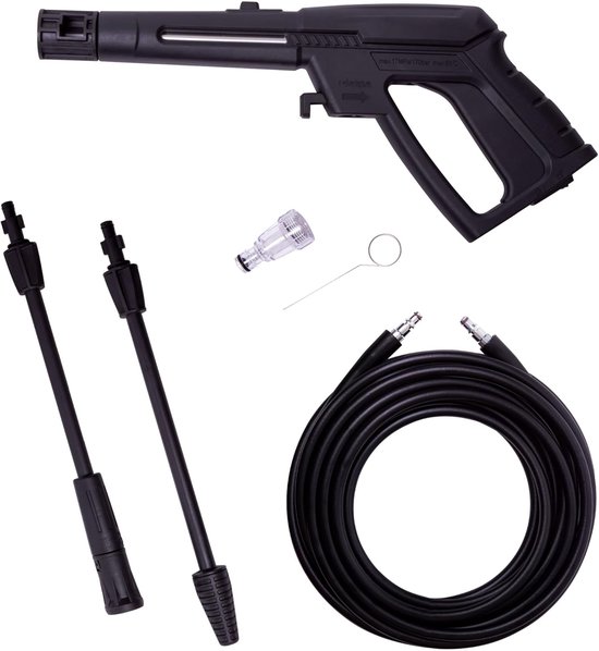 Hogedrukreiniger - Hoge druk reiniger - Huis en tuin reinigen - Krachtige 1800W motor - 140 bar - Grijs — afbeelding 4