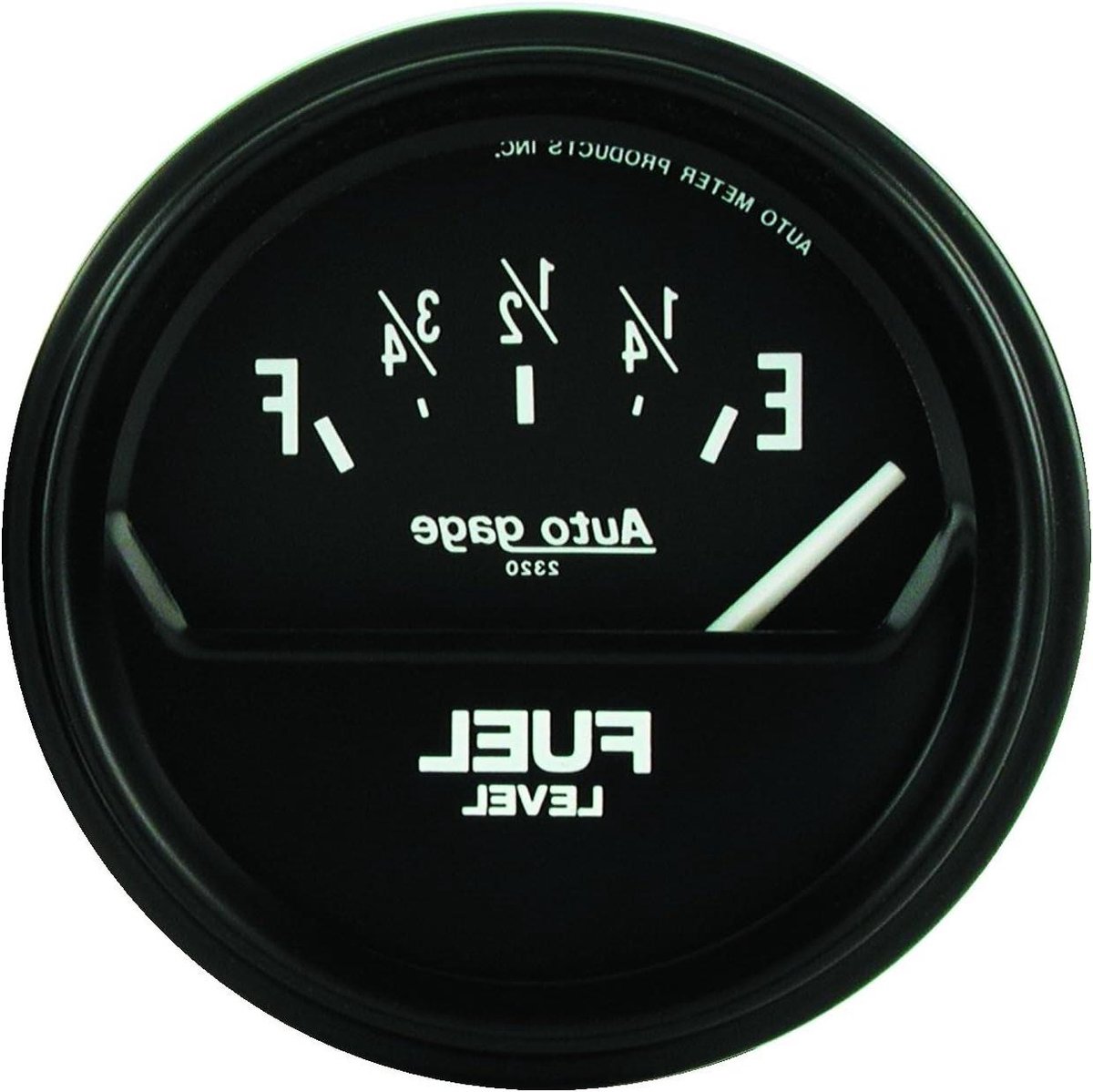 Brandstofniveaumeter - Brandstofmeter Auto - Motor Controle - Air-Core Meter Beweging - Standaard - Chroom
