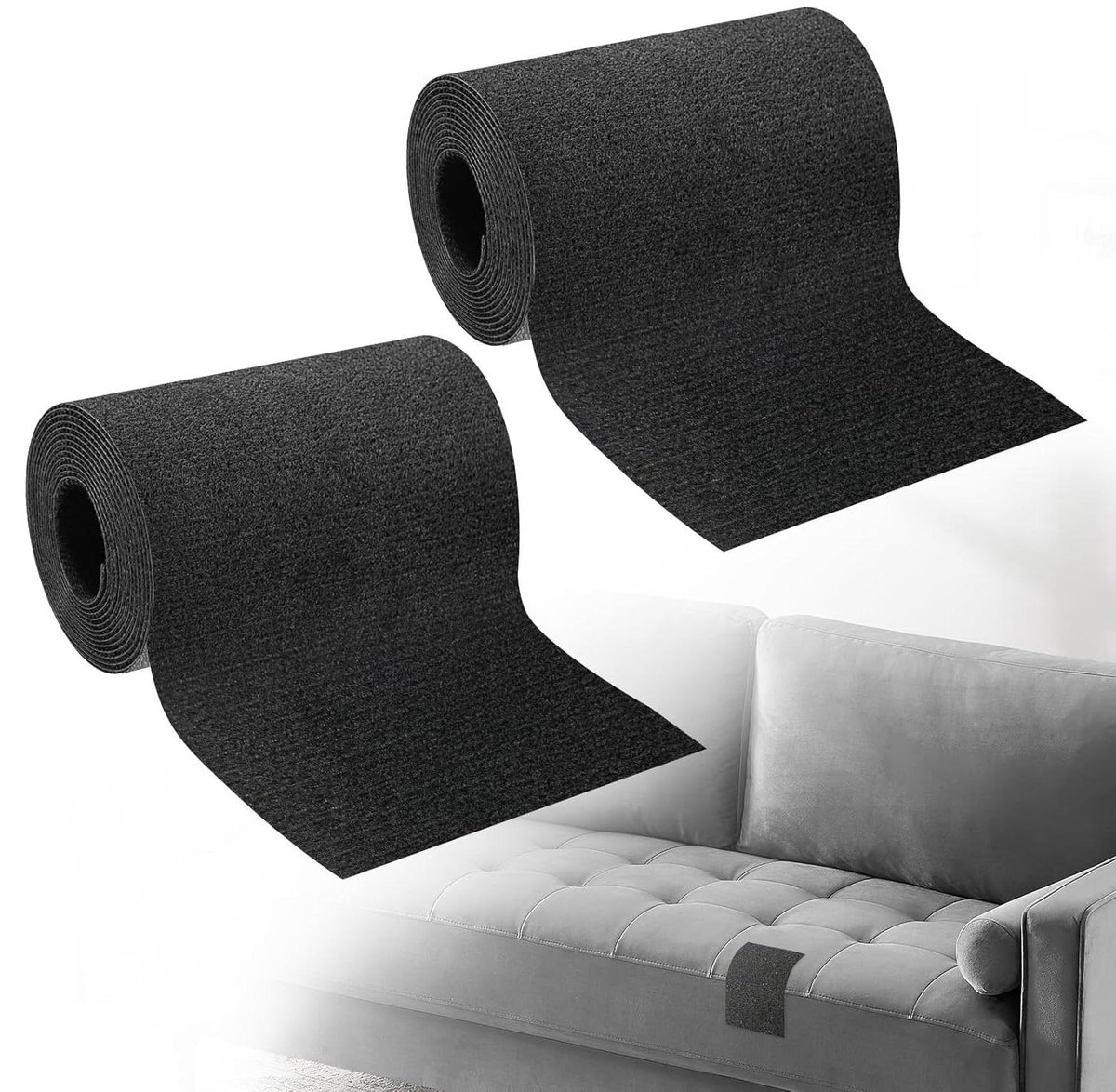 Weefsel Reparatie Tape - Stoftape Herstel - Gaten Dichten - Zelfklevend - 2 stuks - Zwart