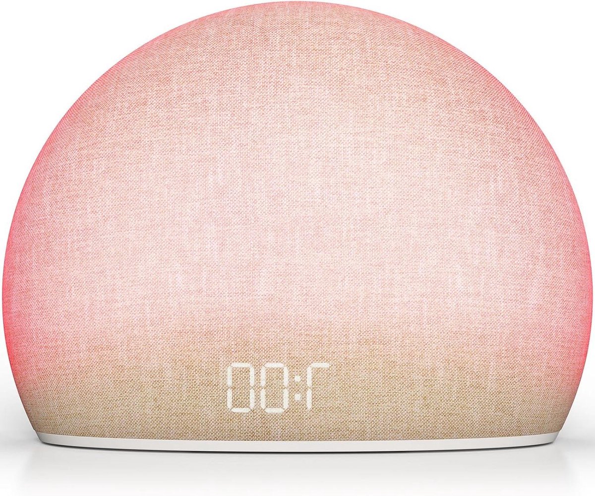 Zonsopgangwekker - Weklamp Natuurlijk Wakker Worden - Rustig Wakker Worden - Zonsopgang Simulatie - 16 x 16 cm - Wit