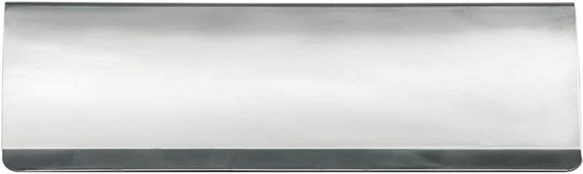 Brievenbus Plaat - Deur Cover - Post Ontvangen - Afsluitbaar Ontwerp - 30 x 9.5 cm - Gepolijst Chroom