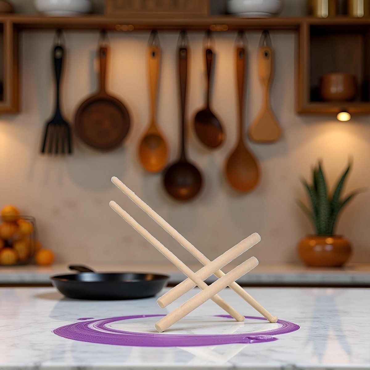 Crêpe Maker Set - Pannenkoek Gereedschap - Keuken Kookgerei - Praktische Behandeling - 2 Stuks - Hout