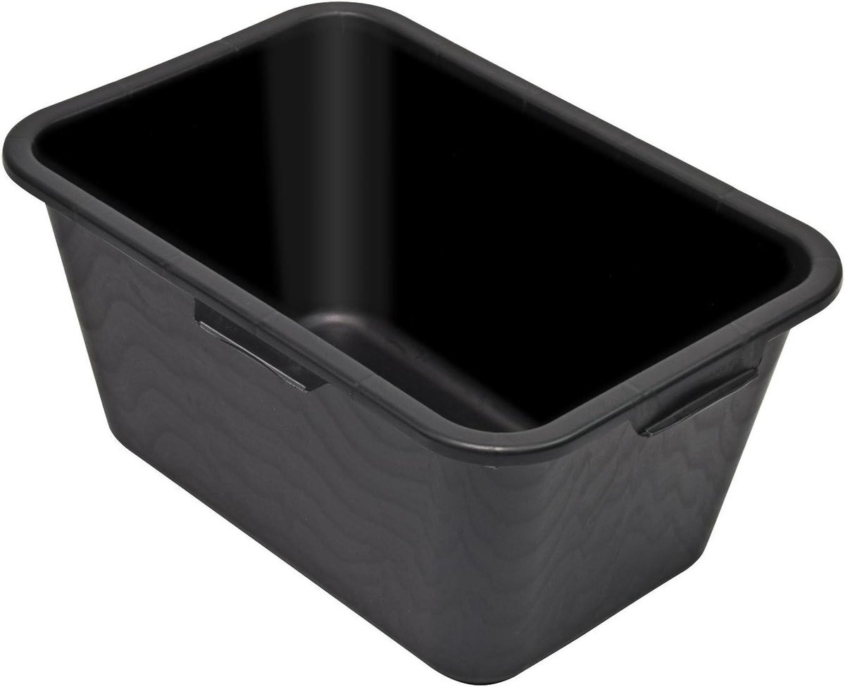Metselbak - Bouwemmer - Bouwprojecten - Vorstbestendig materiaal - 65 liter - Zwart
