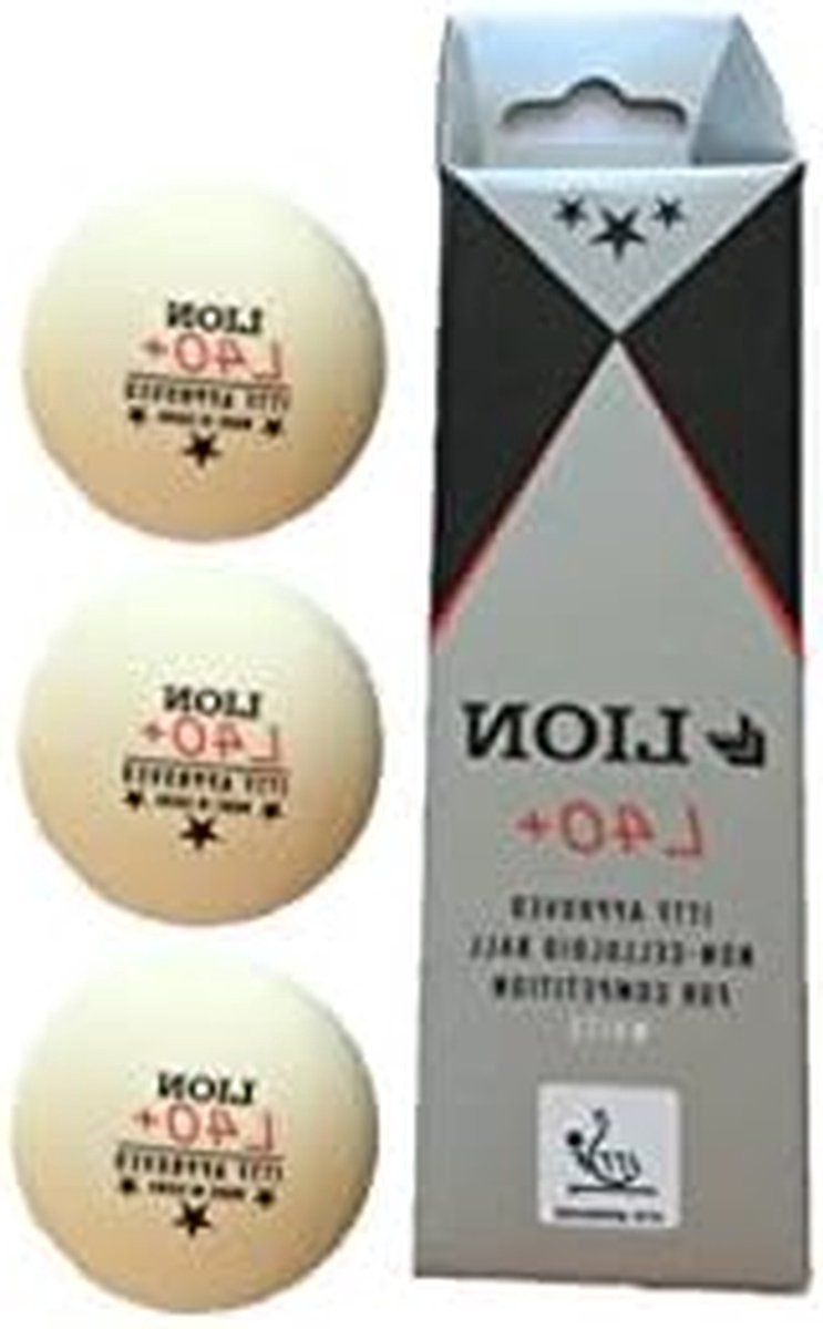 Tafeltennisballen - Sportballen - Wedstrijd Spelen - ITTF Goedgekeurd - 40mm - Wit