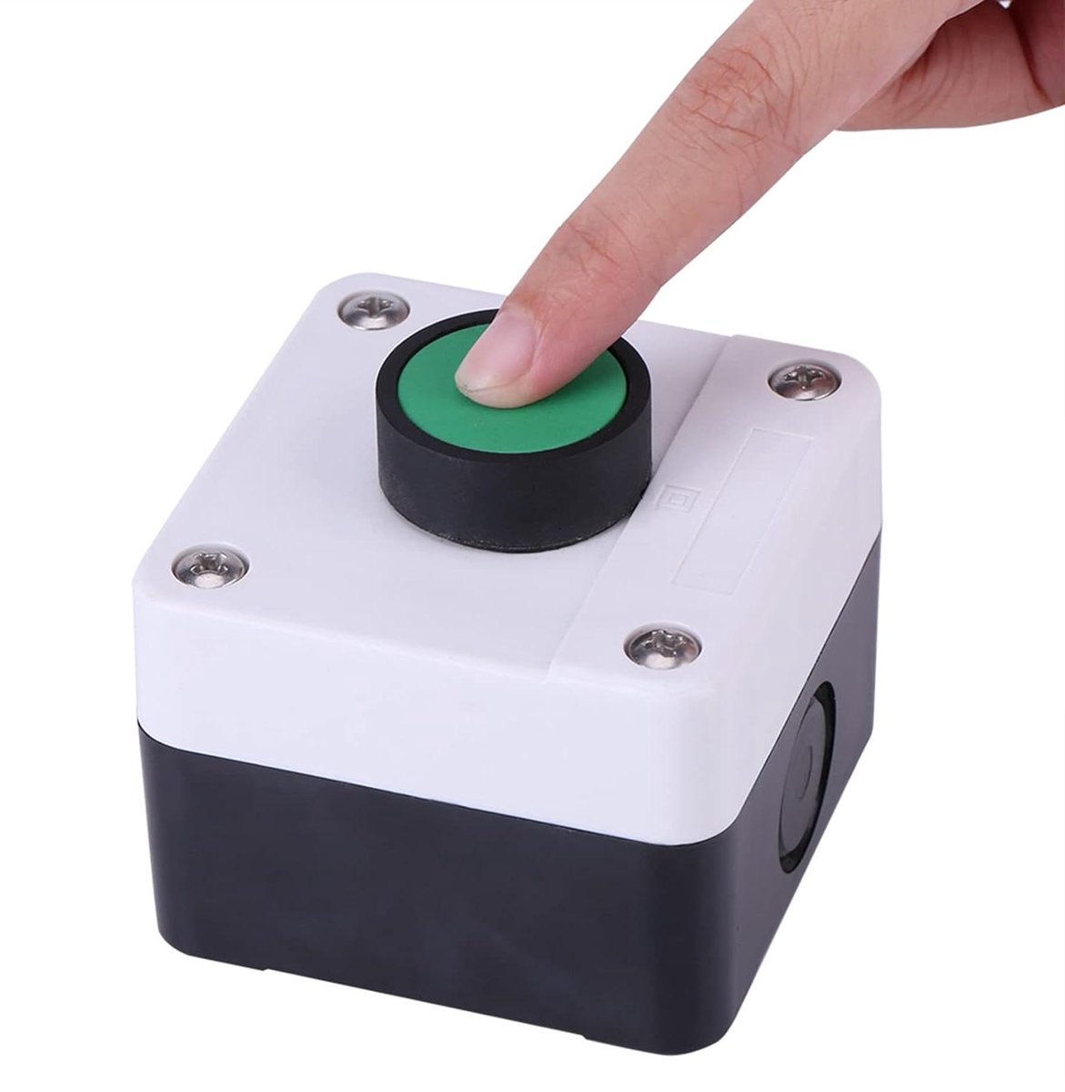 Drukknop Schakelaar - Momentary Switch - Automatische Deuren - IP54 Bescherming - 68 mm x 72 mm - Groen