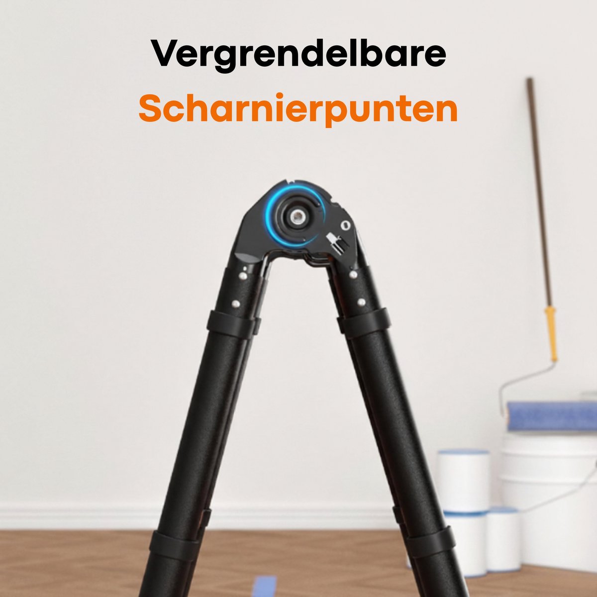 Moeve Vouwladder 5 Meter - Telescopische Ladder - Multifunctionele Aluminium Ladder - Opvouwbare Ladder - Ladder Telescopisch Voor Binnen & Buiten – foto 5