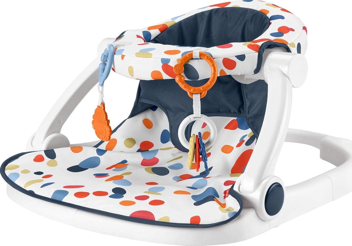 Babystoel Vloerzitje - Draagbare Kinderstoel - Baby Ontwikkeling - Brede Stabiele Bodem - Tot 113 kg - Meerkleurig