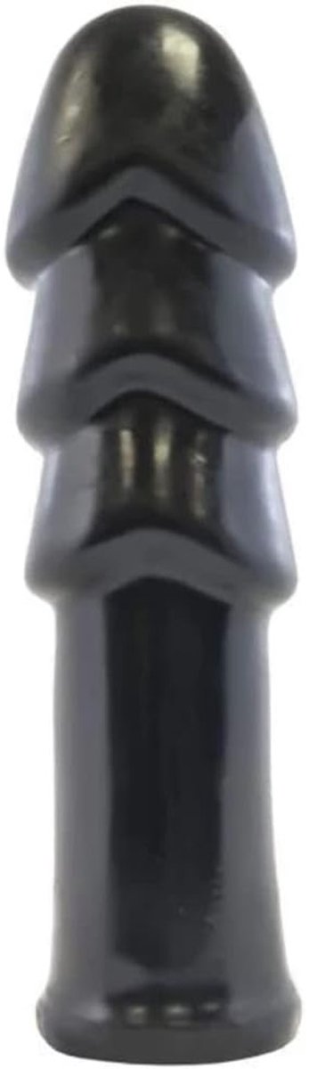 Buttplug The Triple Threat 24,1 cm - Zwarte Buttplug met 3 Eikelvormige Koppen