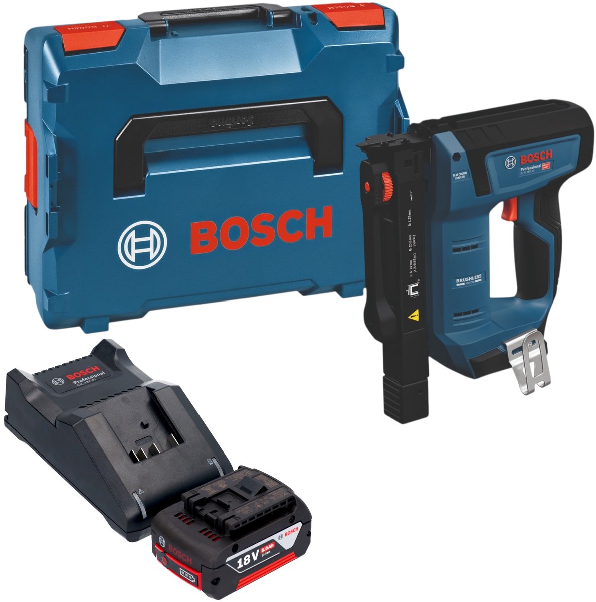 Bosch 0601482801 GTH 18V-14 accu-houtklammer - zonder accu - zonder oplader + L-BOXX